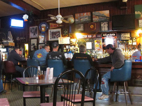 Interior of Billy's Cafe in Fall River, MA
