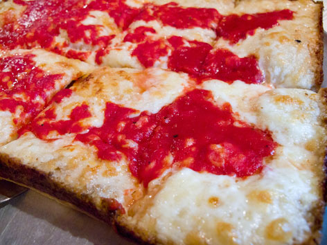 Pizza in Detroit, from Buddy's Pizza