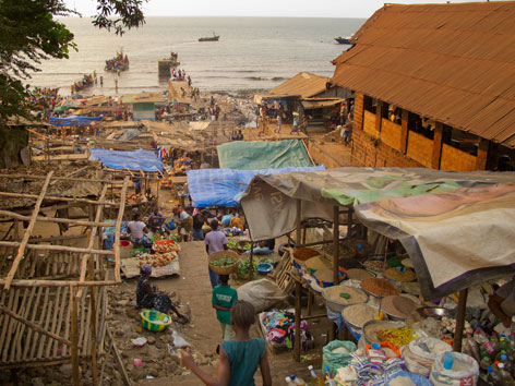 King Jimmy Market in Freetown, Sierra Leone