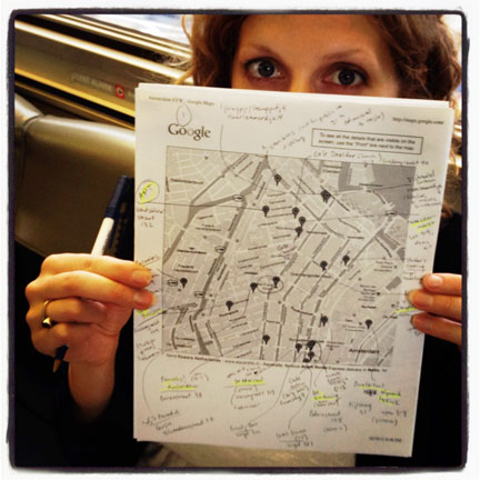 Laura with Eat Your World food map in Amsterdam