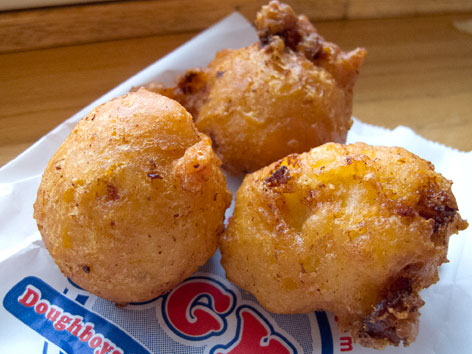 Clam cakes from Iggy's in Rhode Island