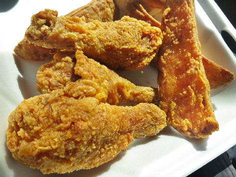 Indi's fried chicken from Louisville, Kentucky