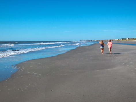 Isle of Palms beach in South Carolina