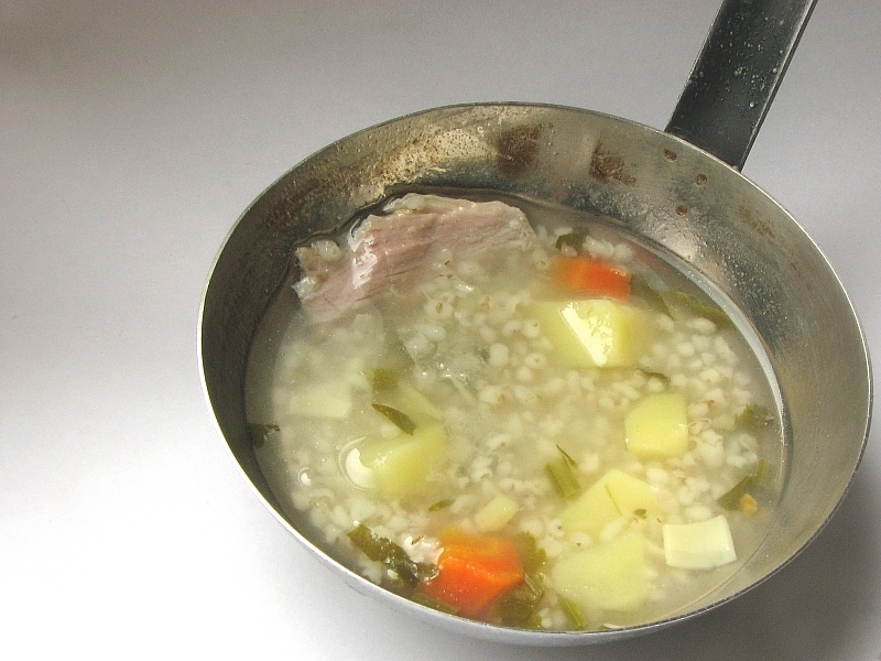 Polish barley soup, or krupnick 