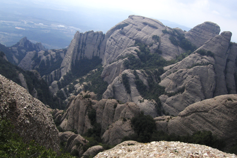 A view from Montserrat, Spain