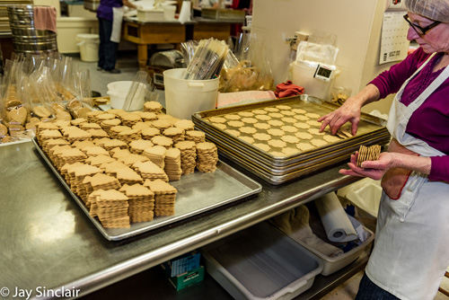Moravian cookies from Mrs. Hanes in Winston-Salem