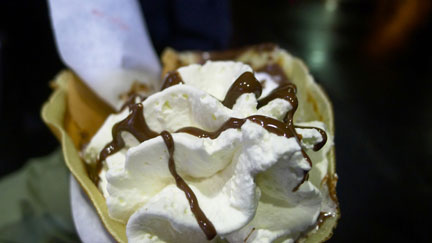 Nutella crepe in France
