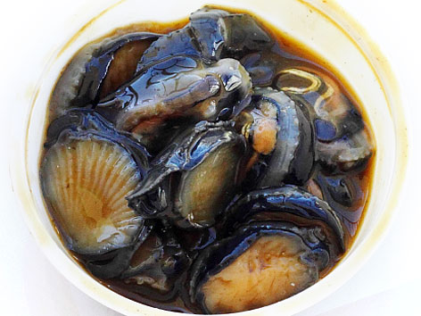 Opihi, or sea snails, from Yama's Fish Market in Honolulu, Hawaii