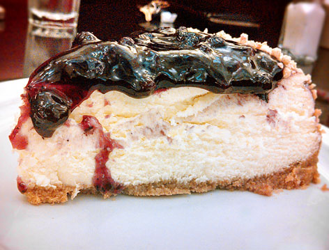 Cheesecake from Jerry's Famous Deli in Los Angeles, CA