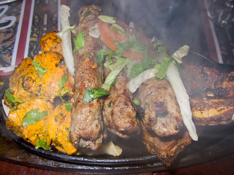Pakistani meat platter from Tayyabs in London