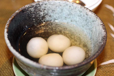 Tong yuen, a glutinous rice sweet in Hong Kong