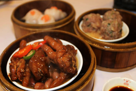 Yum cha, or dim sum with tea, in Hong Kong