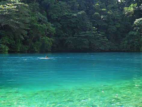 The Blue Lagoon in Port Antonio, Jamaica