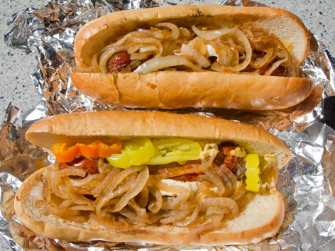 Elk and buffalo brats, Denver
