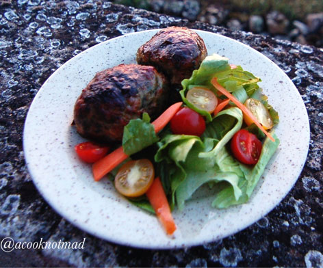 Caillette, a meatball dish from the Ardeche region of France