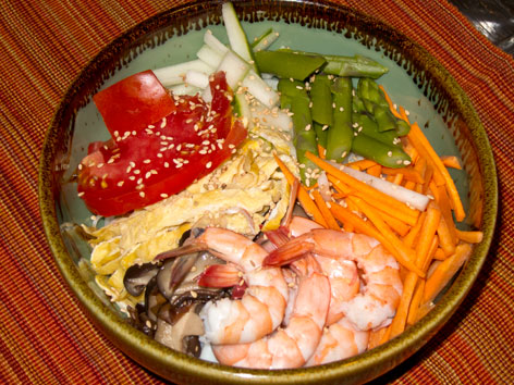 Hiyashi-Chuka/Reimen with recipe, from Japan