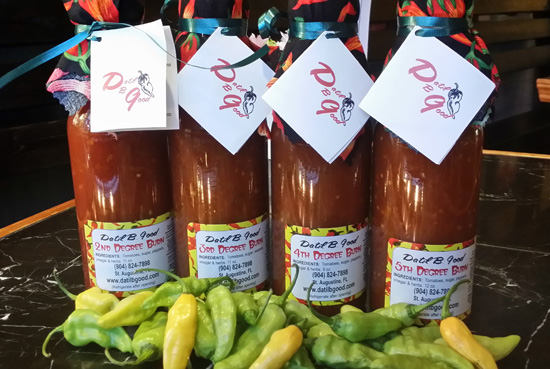 Datil pepper hot sauces from St. Augustine, Florida