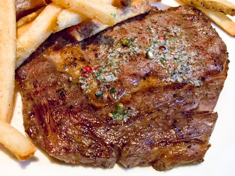 The iconic steak at Delmonico's in New York City