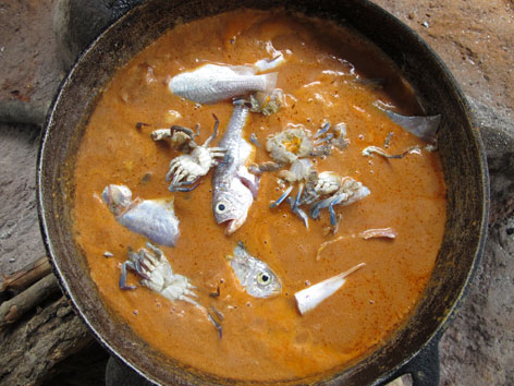 Groundnut soup in Sierra Leone