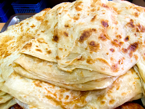 Sheets of katlama in Sinop, Turkey