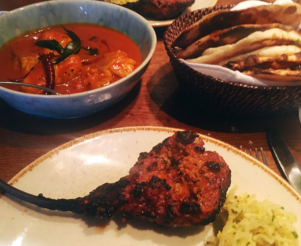 Lamb chops from Trishna, an Indian restaurant in London