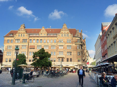 Lilla Torg, a public square in Malmo, Sweden