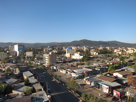Addis Ababa downtown view