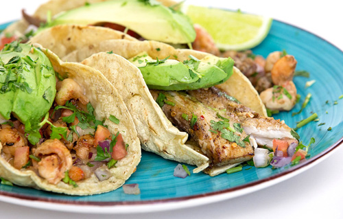 Fish tacos from Oscar's Mexican Seafood restaurant in San Diego