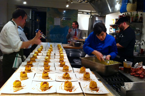 Chefs working at the James Beard House, NYC