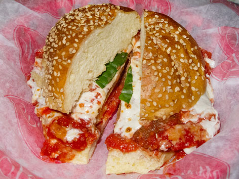 Meatball parm sandwich from Parm, New York City