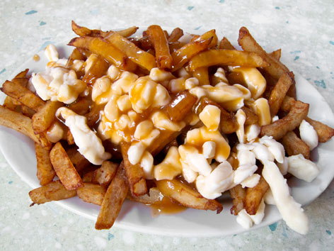 Poutine from a Montreal diner, Quebec