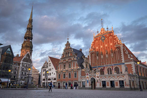 Streetscape of Riga, Latvia