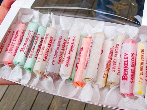 A box of saltwater taffy from the Jersey Shore