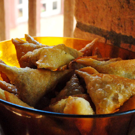 Sambosa, a street food from Madagascar