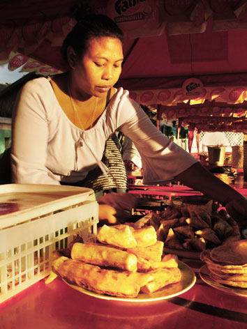 Casava vendor in Madagascar