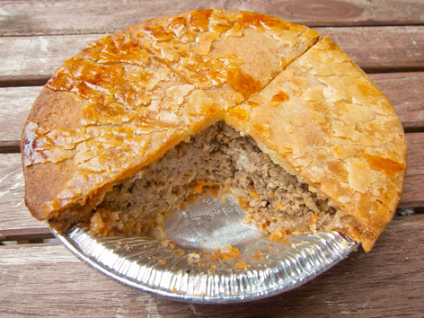 Quebecois meat pie, or tourtiere, from Montreal