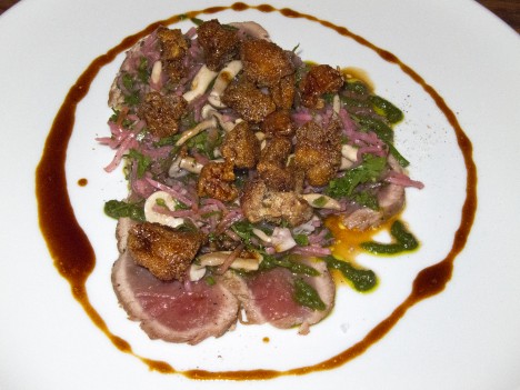 Veal loin at Le Comptoir, in Montreal