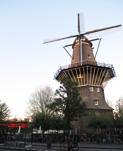 Brouwerij 't IJ in Amsterdam, a brewery set under an old windmill