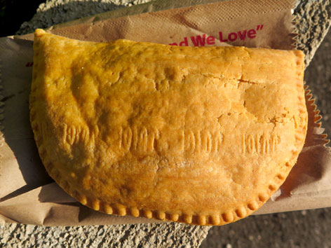 Juici Beef patty from Jamaica