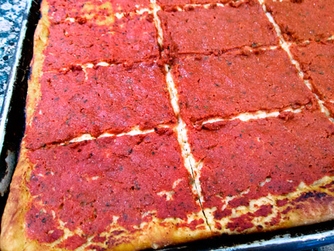 Pizza strips from a Rhode Island bakery