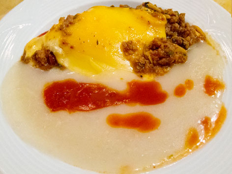 Queso relleno, stuffed cheese, from Labna restaurant in Cancun