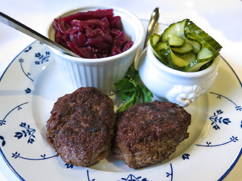 Frikadeller, Danish meatballs, from Copenhagen, Denmark