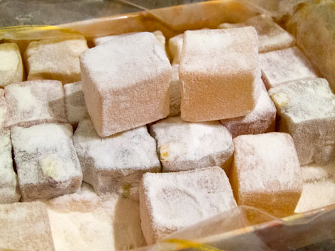 Lokum, or Turkish delight, from Istanbul, Turkey