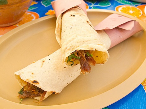 Barbacoa from Candiani market in Oaxaca, Mexico.