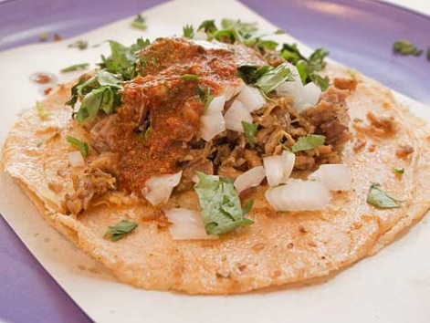 A birria taco from Ricos Tacos de Birria in Mexico City.