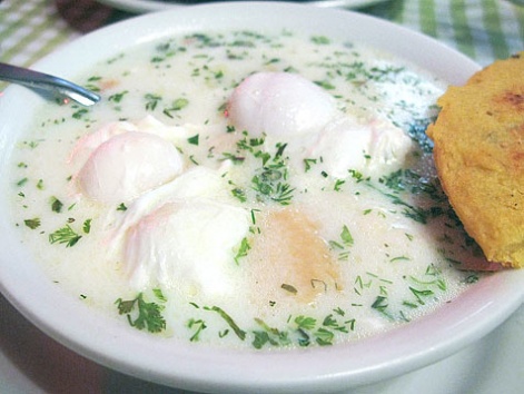 Caldo con hueveo from Tony Desayunos-Restaurante in Bucaramanga, Colombia.