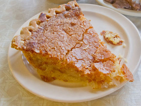 Chess pie from Sylvan Park in Nashville, Tennessee.