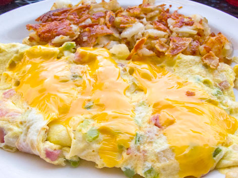 Denver omelet from Sam's No. 3 in Denver, Colorado.