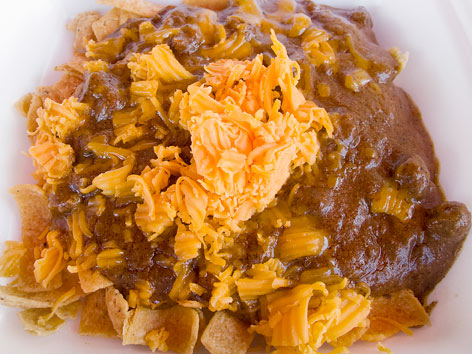 Frito pie from the Tamale House No. 3 in Austin, Texas.