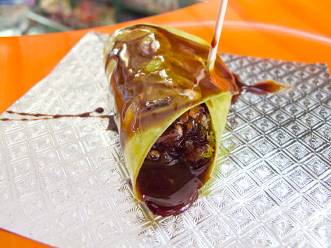 Chocolate paan from Yamu's Panchayat in Delhi, India. 